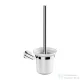 Omnires MODERN PROJEKT fali WC kefe, matt üveg tartóval, króm MP60620CR