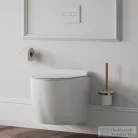 Omnires MODERN PROJEKT fali WC kefe, matt üveg tartóval, polírozott arany színű MP60620GL