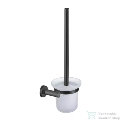   Omnires MODERN PROJEKT fali WC kefe, matt üveg tartóval, szálcsiszolt grafit MP60620GR