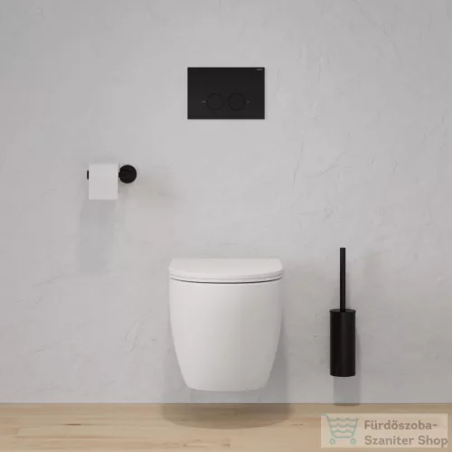 Omnires MODERN PROJEKT fali WC kefe, matt fekete MP60621BL