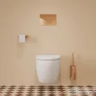 Omnires MODERN PROJEKT fali WC kefe, polírozott réz MP60621CP