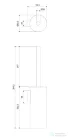 Omnires MODERN PROJEKT fali WC kefe, szálcsiszolt grafit MP60621GR