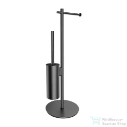   Omnires MODERN PROJEKT álló WC kefe/papír tartó állvány, szálcsiszolt grafit MP60810GR