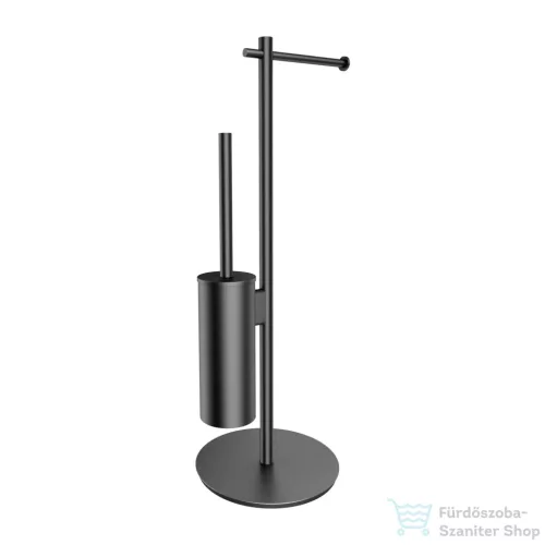 Omnires MODERN PROJEKT álló WC kefe/papír tartó állvány, szálcsiszolt grafit MP60810GR