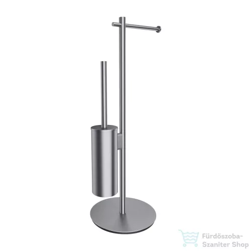 Omnires MODERN PROJEKT álló WC kefe/papír tartó állvány, szálcsiszolt nikkel MP60810NI
