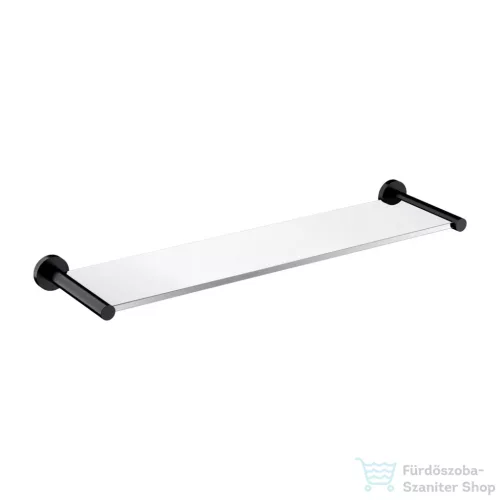 Omnires MODERN PROJEKT 55 cm-es üvegpolc, matt fekete MP60930BL