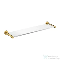   Omnires MODERN PROJEKT 55 cm-es üvegpolc, szálcsiszolt sárgaréz MP60930BSB