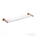 Omnires MODERN PROJEKT 55 cm-es üvegpolc, szálcsiszolt réz MP60930CPB