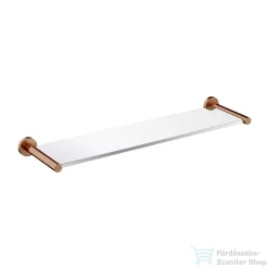   Omnires MODERN PROJEKT 55 cm-es üvegpolc, szálcsiszolt réz MP60930CPB