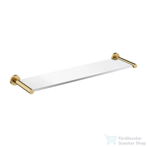 Omnires MODERN PROJEKT 55 cm-es üvegpolc, szálcsiszolt arany színű MP60930GLB