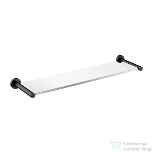 Omnires MODERN PROJEKT 55 cm-es üvegpolc, szálcsiszolt grafit MP60930GR