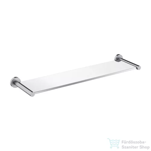 Omnires MODERN PROJEKT 55 cm-es üvegpolc, szálcsiszolt nikkel MP60930NI