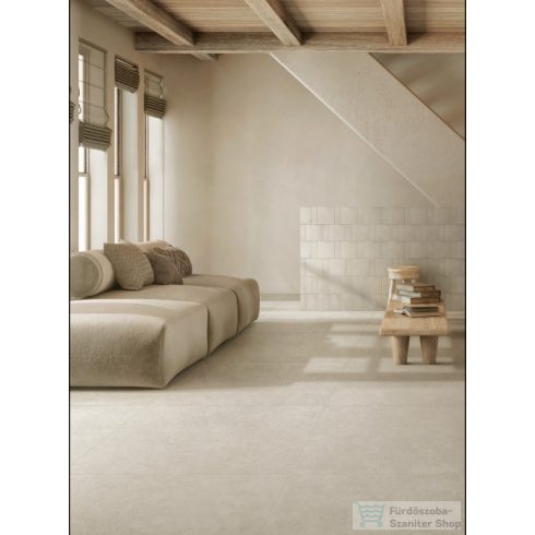 Marazzi ROOM Bianco strukturált Rett.100x100 cm-es padlólap, MP6L