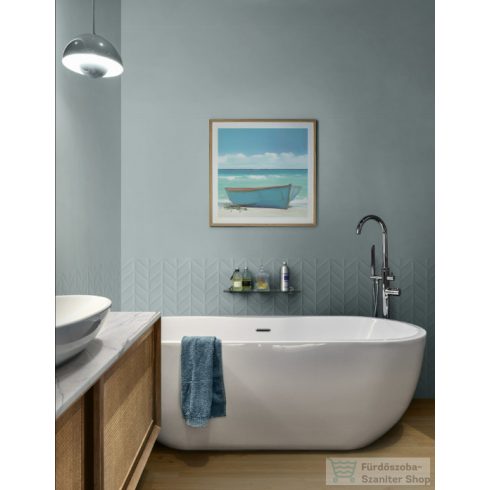 Marazzi FLORA Azzurro Rett. 30x90 cm-es falicsempe, MP7Z