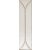Marazzi TERRAMATER Vaniglia Str. 3D Losanga Lux 9,1x37,5 cm-es falicsempe, MPM5