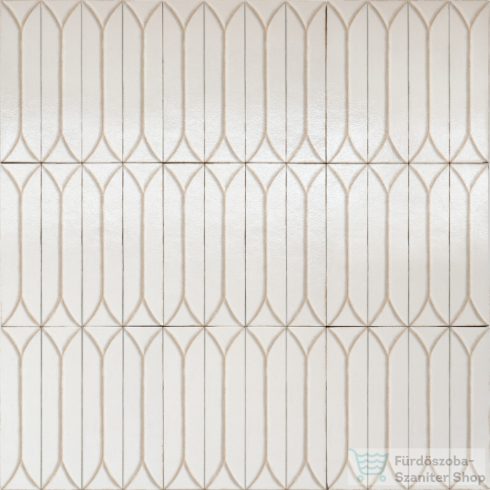 Marazzi TERRAMATER Vaniglia Str. 3D Losanga Lux 9,1x37,5 cm-es falicsempe, MPM5