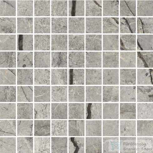 Marazzi MYSTONE SILVER ROOT Grey Mosaico 30x30 cm-es padlólap, MPNJ