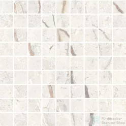   Marazzi MYSTONE SILVER ROOT White Mosaico 30x30 cm-es padlólap, MPNK