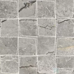   Marazzi MYSTONE SILVER ROOT Grey Mosaico Prisma 30,3x30,3 cm-es padlólap, MPYG