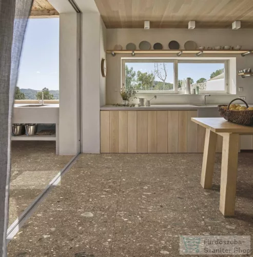 Marazzi Mystone Ceppo Di Gré Beige Rett.75x75 cm-es padlólap MQW1