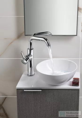 Sapho MINOR öntöttmárvány pult, balos, 40x22cm (MR400)