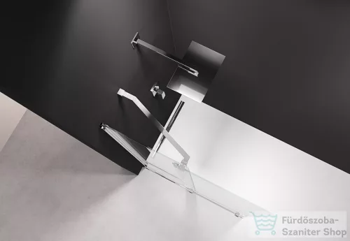 Sapho POLYSAN MODULAR SHOWER tolóajtó fix résszel, 1400mm, transzparent üveg (MS5-140)