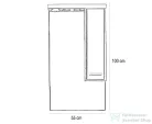 Leziter Nerva 55 cm-es tükrös felsőszekrény, Sonoma tölgy MS55FKZSTST