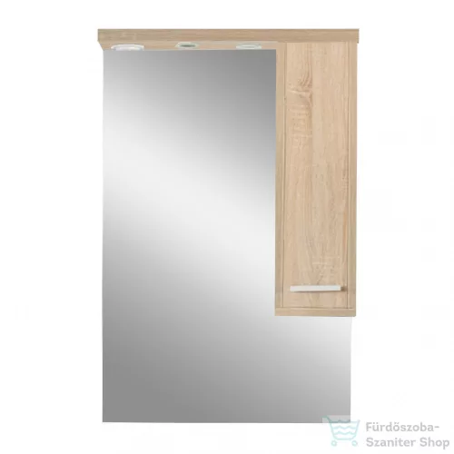 Leziter Nerva 65 cm-es tükrös felsőszekrény, Sonoma tölgy MS65FKZSTST