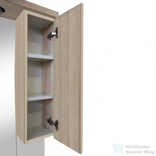 Leziter Nerva 75 cm-es tükrös felsőszekrény, Sonoma tölgy MS75FKZSTST