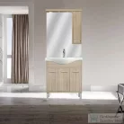 Leziter Nerva 75 cm-es tükrös felsőszekrény, Sonoma tölgy MS75FKZSTST