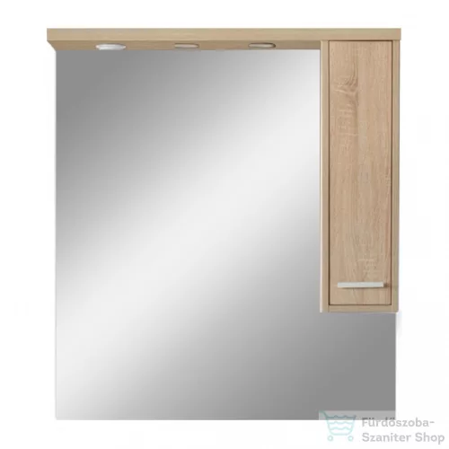 Leziter Nerva 85 cm-es tükrös felsőszekrény, Sonoma tölgy MS85FKZSTST