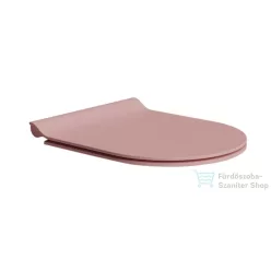   Sapho GSI SLIM soft close WC-ülőke, Quick Release, matt rózsaszín/króm (MS86CSN24)