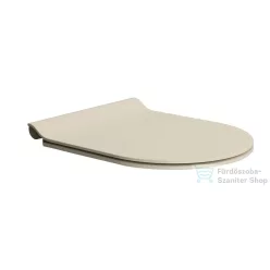   Sapho GSI SLIM soft close WC-ülőke, Quick Release, matt krétafehér/króm (MS86CSNS08)