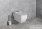 Sapho GSI MODO WC-ülőke, Soft Close, duroplast, matt fehér, króm pánt (MS98C09)
