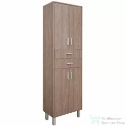   Leziter Nerva 60 magas szekrény 4 ajtóval, 2 fiókkal, rauna szil MSK604A2FRSZRSZ