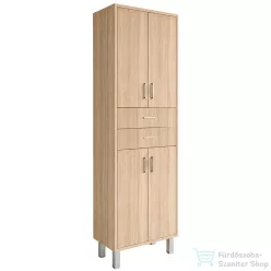   Leziter Nerva 60 magas szekrény 4 ajtóval, 2 fiókkal, sonoma tölgy MSK604A2FSTST