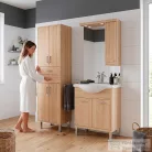 Leziter Nerva 60 magas szekrény 4 ajtóval, 2 fiókkal, sonoma tölgy MSK604A2FSTST