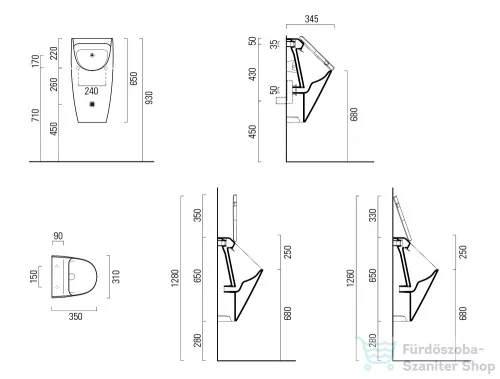 Sapho GSI SAND piszoár fedél (MSORS11)