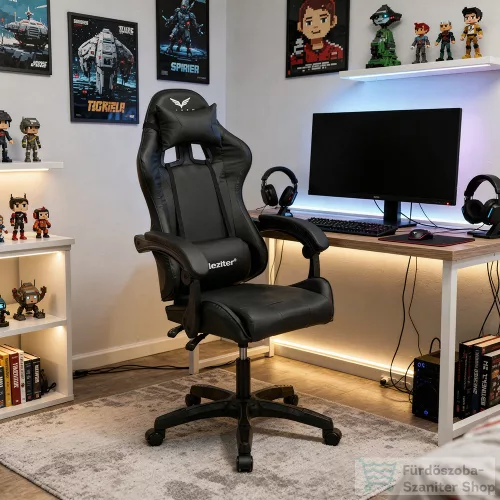 Leziter Raven gamer irodai forgószék fekete MT-1206