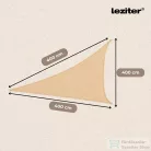Leziter Rana napvitorla háromszög alakú 4x4x4 m bézs MXR-03-Beige