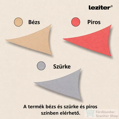 Leziter Rana napvitorla háromszög alakú 4x4x4 m bézs MXR-03-Beige
