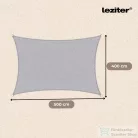 Leziter Rana napvitorla négyszög alakú 4x5 m szürke MXR-08-Grey