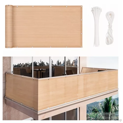 Leziter Erkély árnyékoló, belátásgátló 7 m bézs MXR-12-Beige