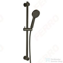   Ferro Rillo rudas zuhanyszett kézizuhannyal, gun metal N365GM