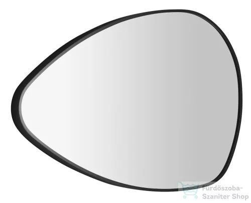 Sapho STEN keretes tükör, 80x51cm, matt fekete (NA380)