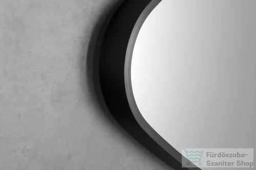 Sapho STEN keretes tükör, 80x51cm, matt fekete (NA380)