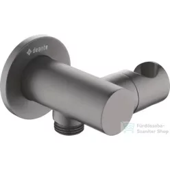   Deante Cascada kerek gégecsőcsatlakozós zuhanytartó, titanium NAC_D57K