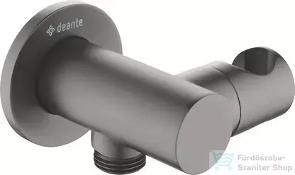 Deante Cascada kerek gégecsőcsatlakozós zuhanytartó, titanium NAC_D57K