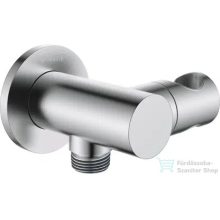   Deante SILIA sarokcsatlakozó kézizuhany tartóval, szálcsiszolt acél NAC_F57K