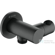   Deante Cascada kerek gégecsőcsatlakozós zuhanytartó, fekete NAC_N57K